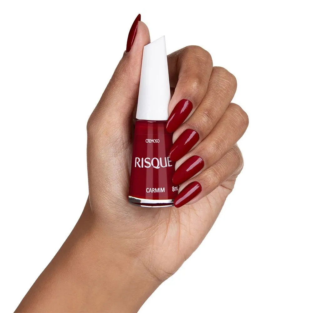 Esmalte Risqué Hipoalergênico Carmim Cremoso 8ml — foto 2