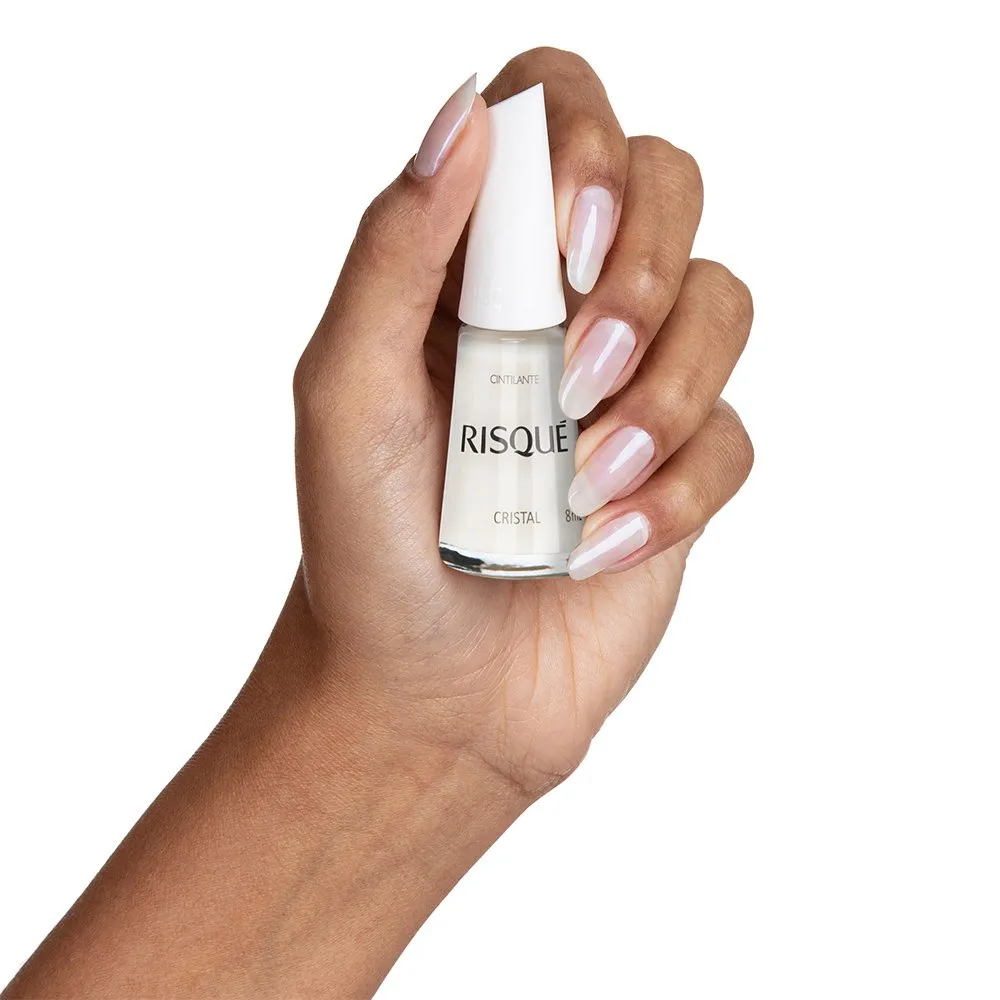 Esmalte Risqué Hipoalergênico Cristal Cintilante 8ml — foto 2