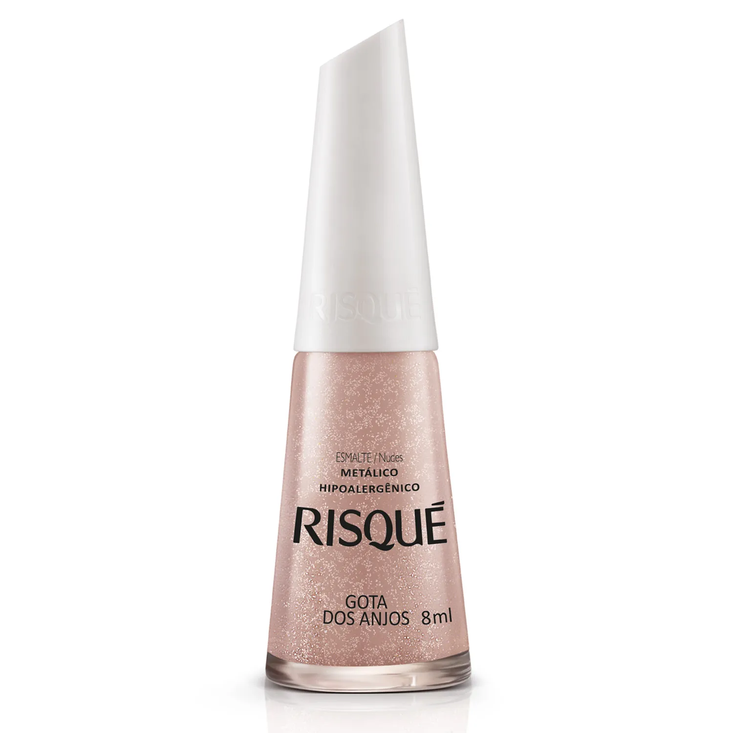 Esmalte Risqué Hipoalergênico Gota dos Anjos Cremoso Metálico 8ml