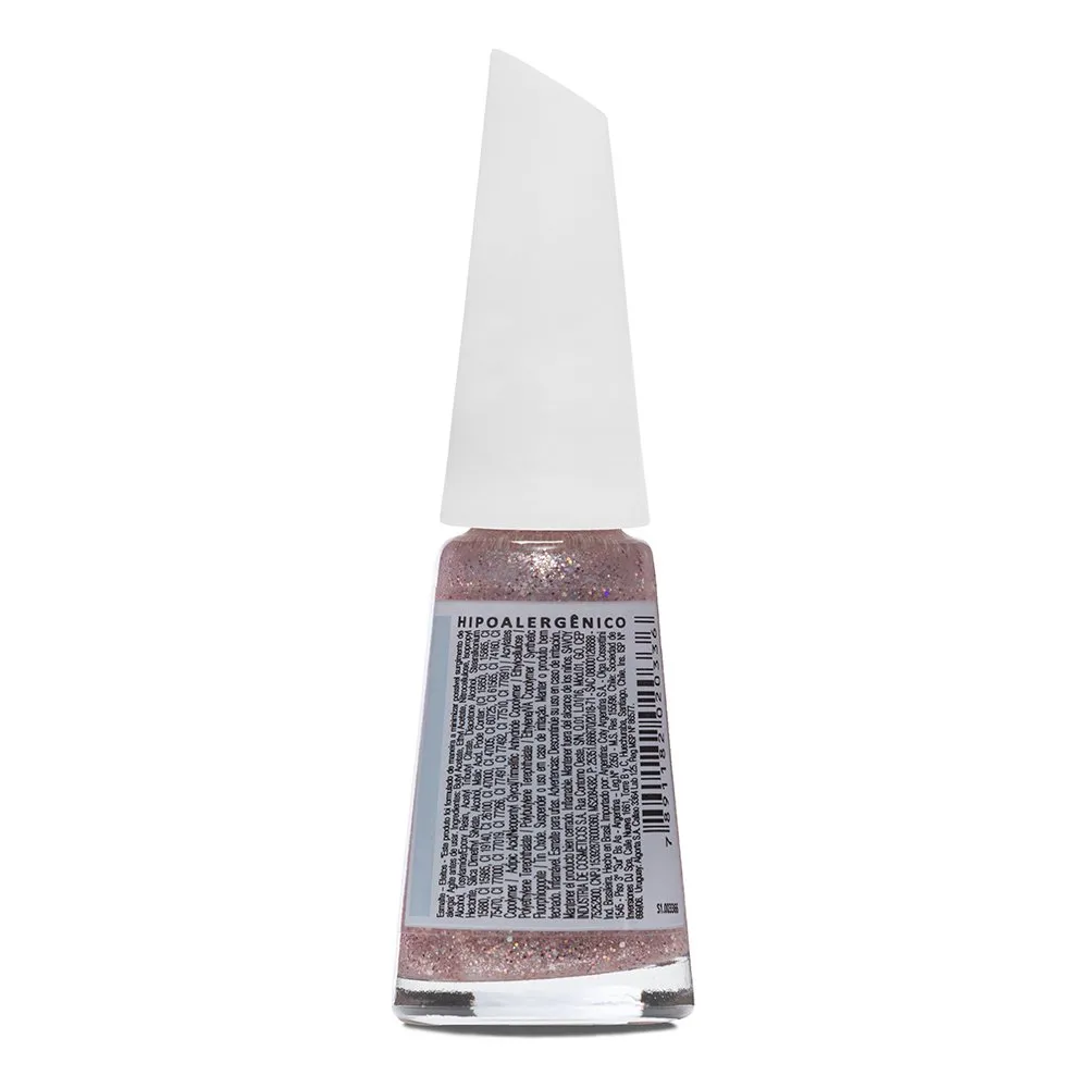 Esmalte Risqué Hipoalergênico Granulado Rosé Efeitos Glitter 8ml — foto 5