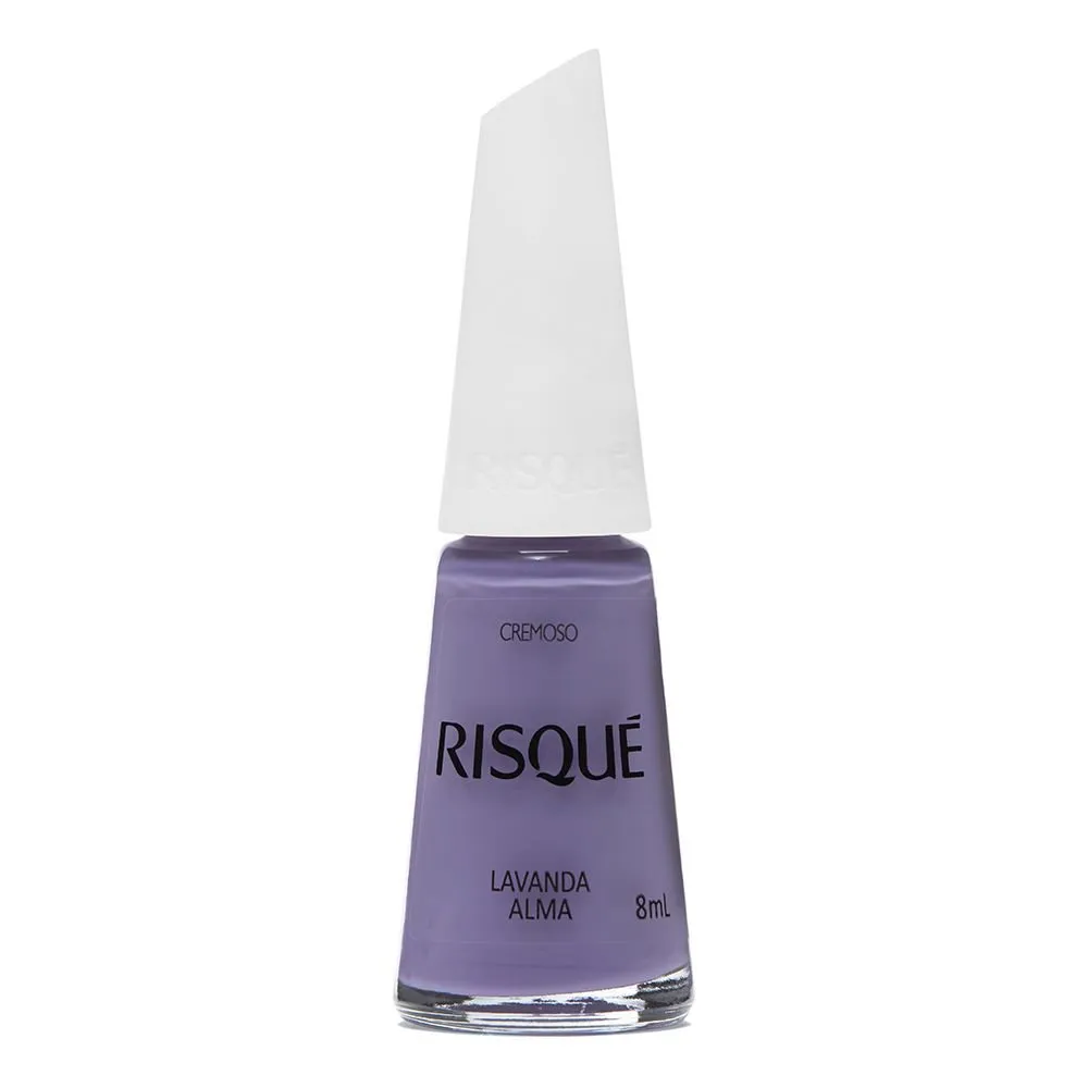 Esmalte Risqué Hipoalergênico Lavanda Alma Cremoso 8ml