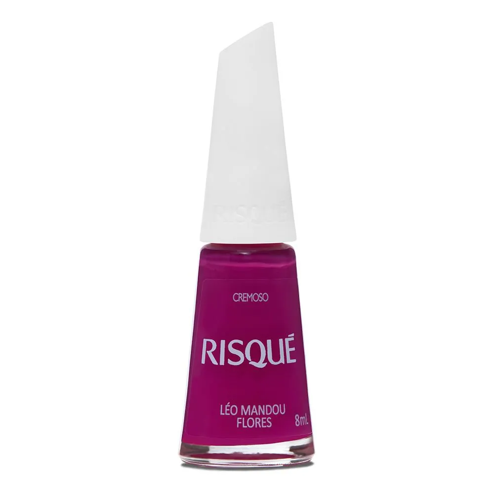 Esmalte Risqué Hipoalergênico Léo Mandou Flores Cremoso 8ml