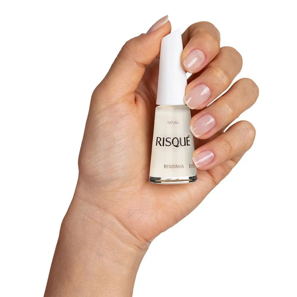 Esmalte Risqué Hipoalergênico Rendinha Natural 8ml — foto 2