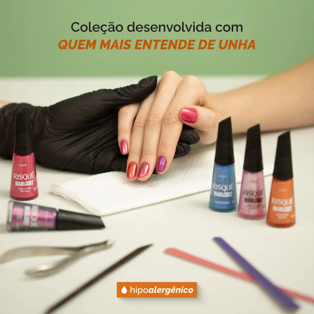 Esmalte Risqué ManiCores Credita No Brilho Metálico 8ml — foto 7