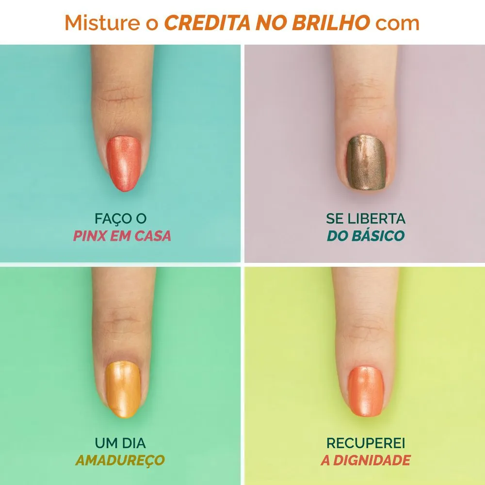Esmalte Risqué ManiCores Credita No Brilho Metálico 8ml — foto 6