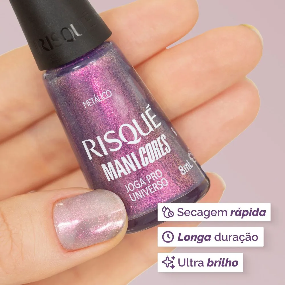 Esmalte Risqué ManiCores Joga Pro Universo Metálico 8ml — foto 3