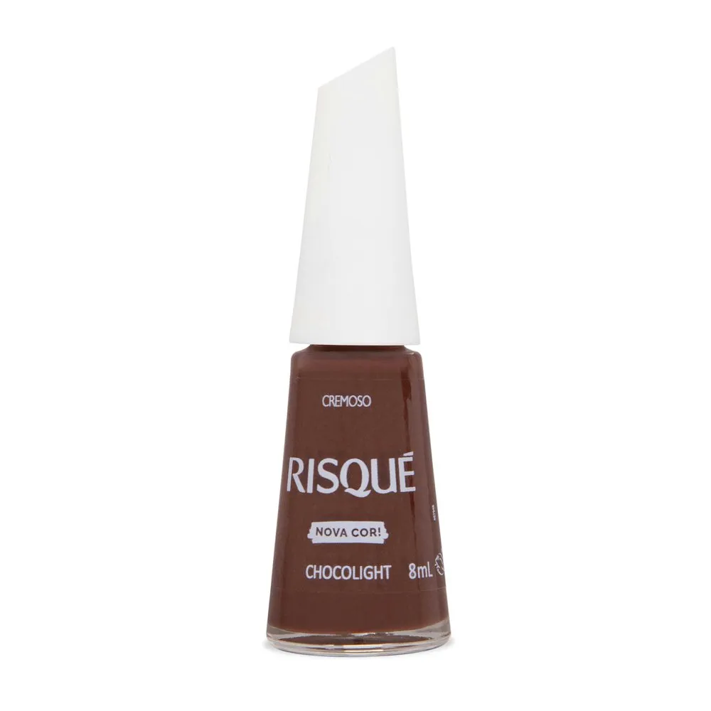Esmalte Risqué Marrom Chocolight Cremoso 8ml