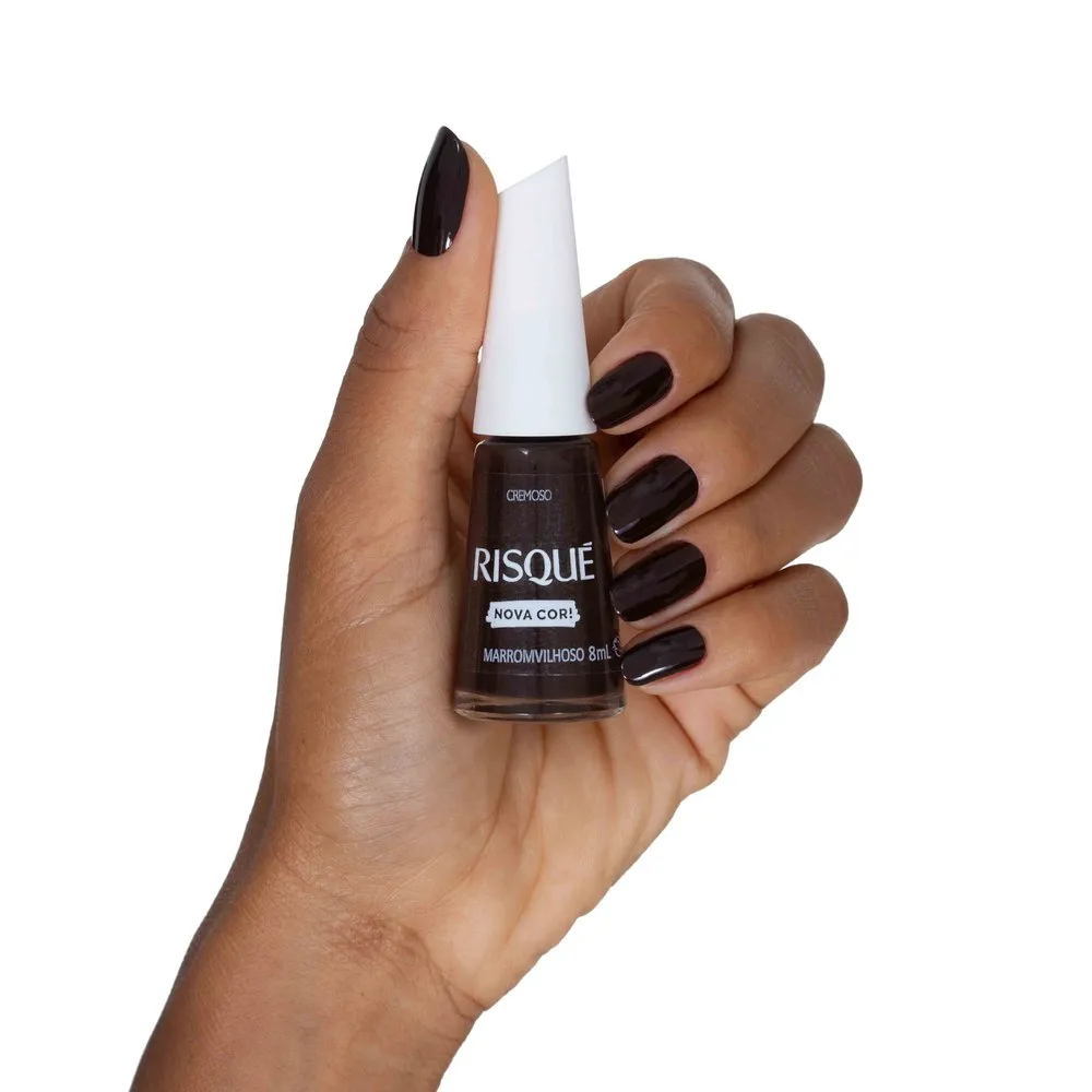 Esmalte Risqué Marrom Marromvilhoso Cremoso 8ml — foto 2