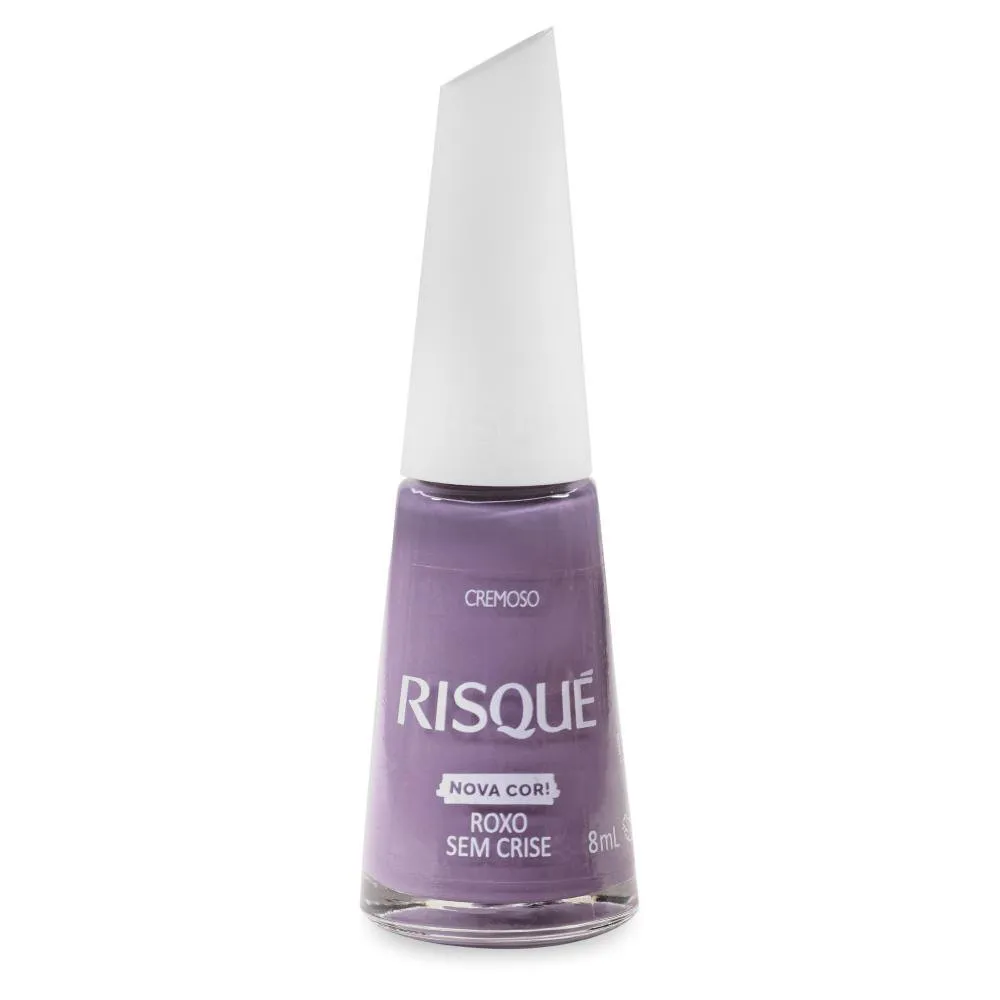 Esmalte Risqué Nova Cor! Roxo Sem Crise Cremoso 8ml