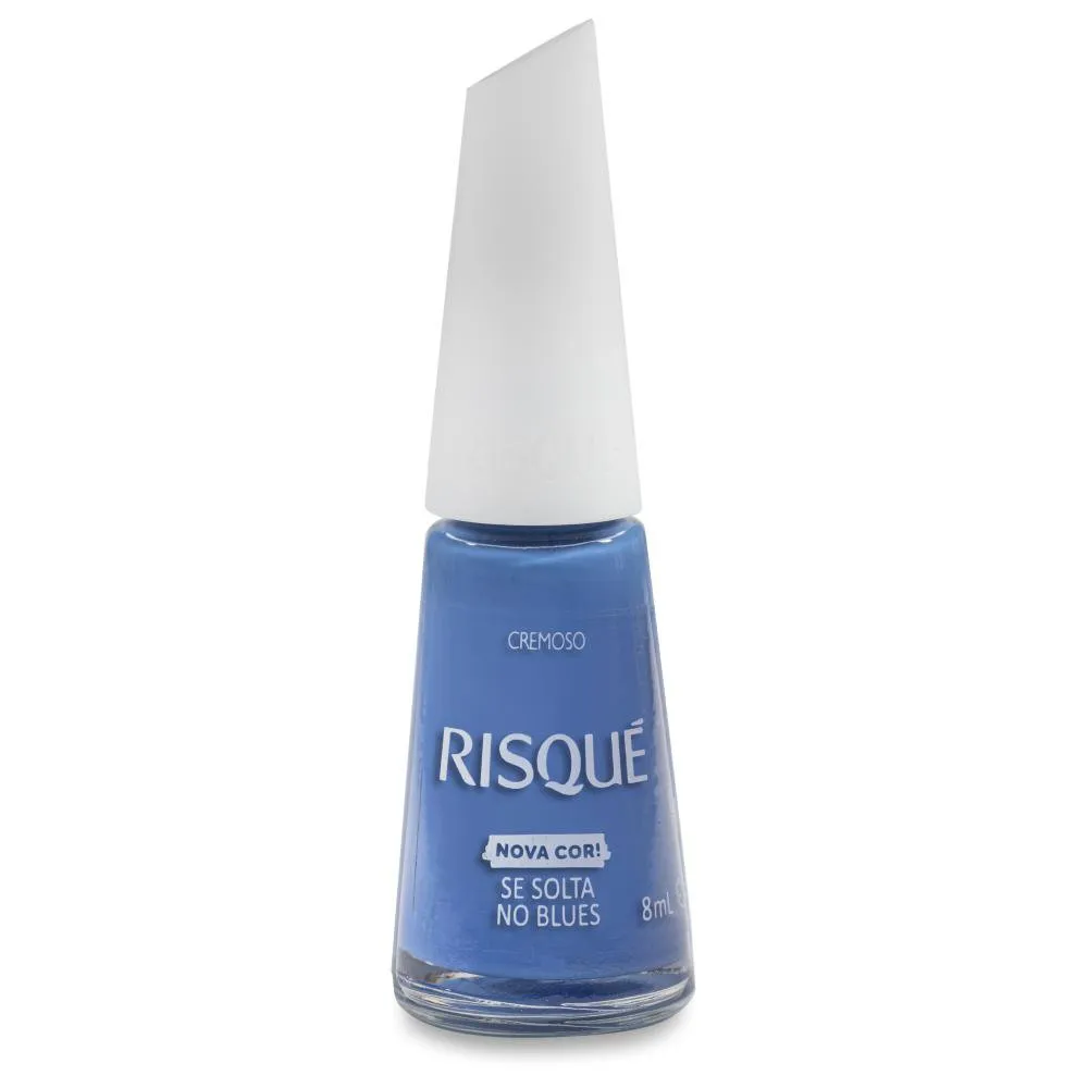Esmalte Risqué Nova Cor! Se Solta No Blues Cremoso 8ml