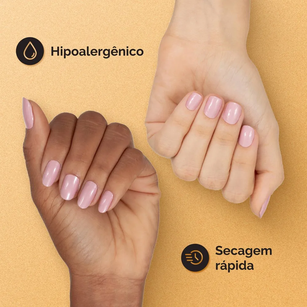 Esmalte Risqué Rosa Diamond Gel Ballet Metálico 9,5ml — foto 5