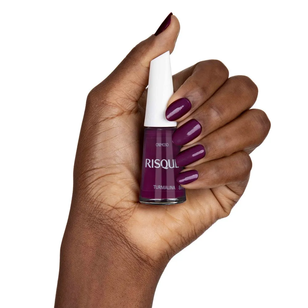 Esmalte Risqué Roxo Cremoso Turmalina 8ml — foto 2