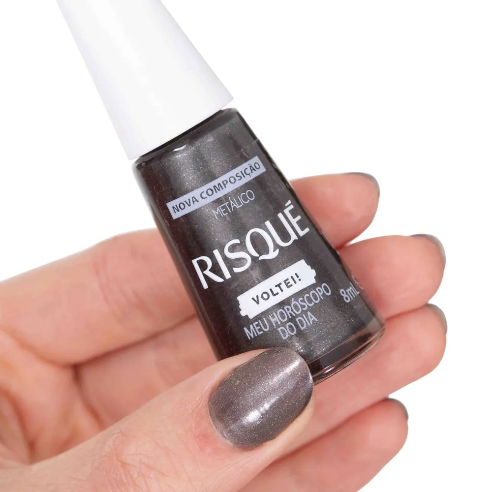 Esmalte Risqué Voltei! Meu Horóscopo do Dia Metálico 8ml — foto 5