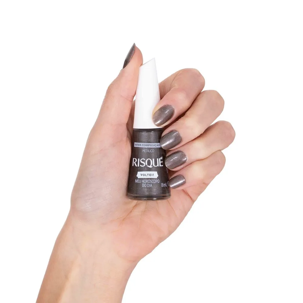 Esmalte Risqué Voltei! Meu Horóscopo do Dia Metálico 8ml — foto 2