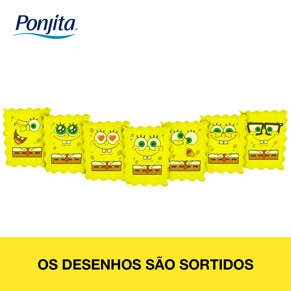 Esponja de Banho Infantil Ponjita Bob Esponja Espuma 1 Unidade — foto 3