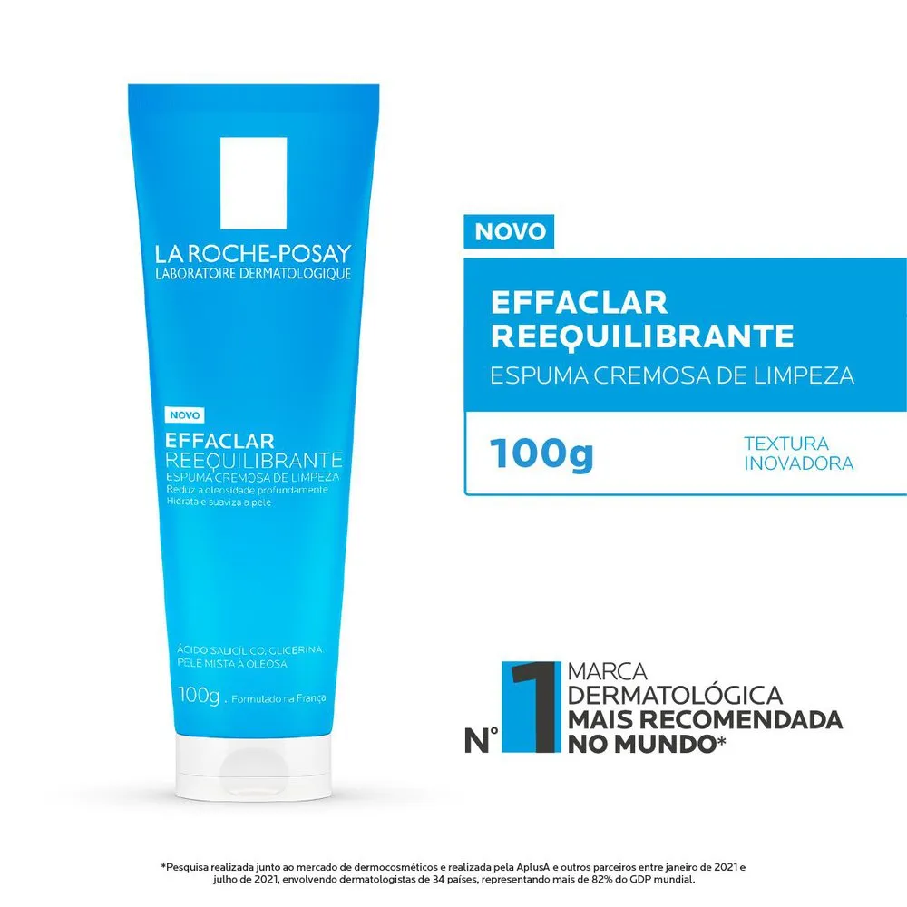 Espuma de Limpeza Facial La Roche-Posay Effaclar Reequilibrante 100g — foto 3