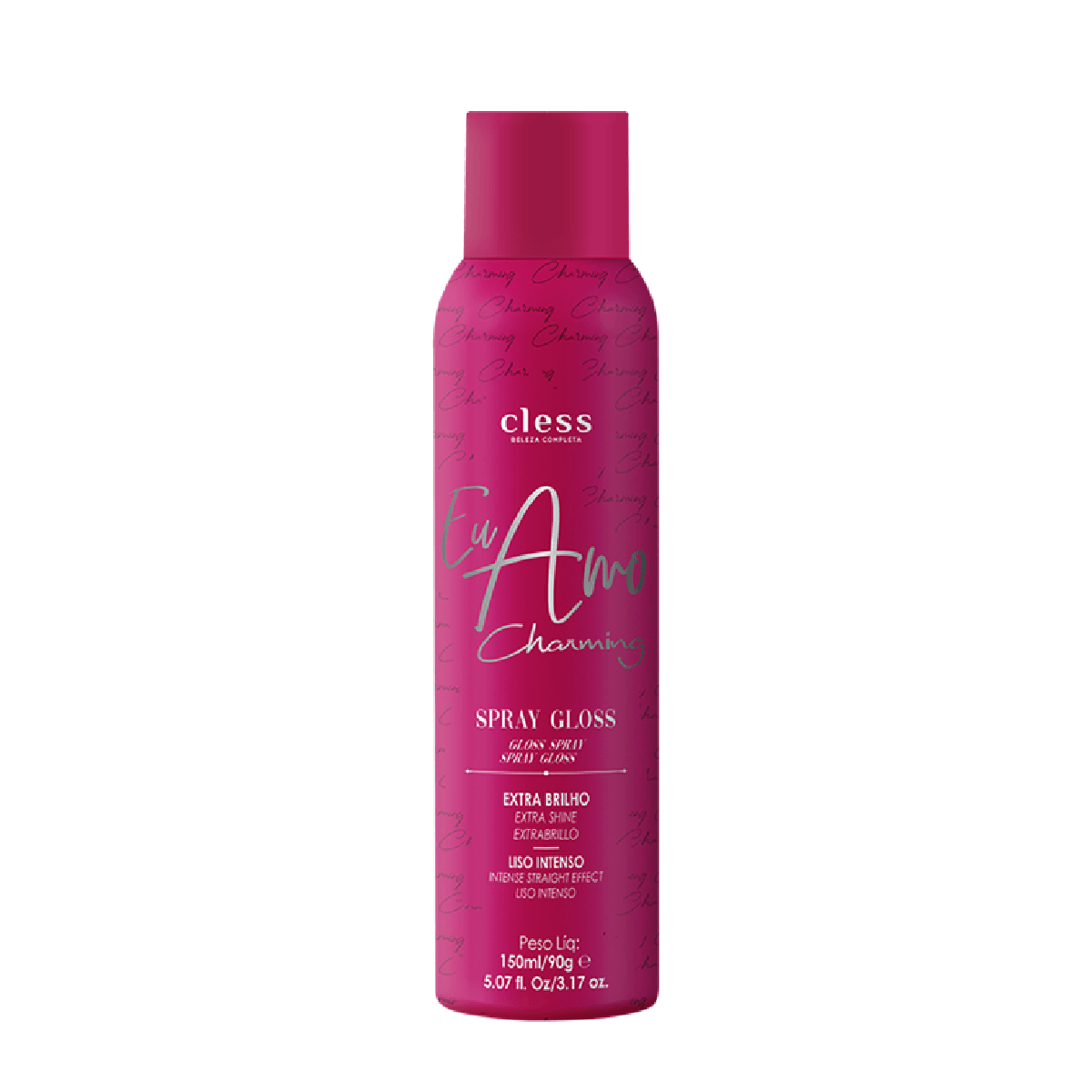 Finalizador Capilar Charming Gross Eu Amo Extra Brilho Proteção Térmica Spray 150ml