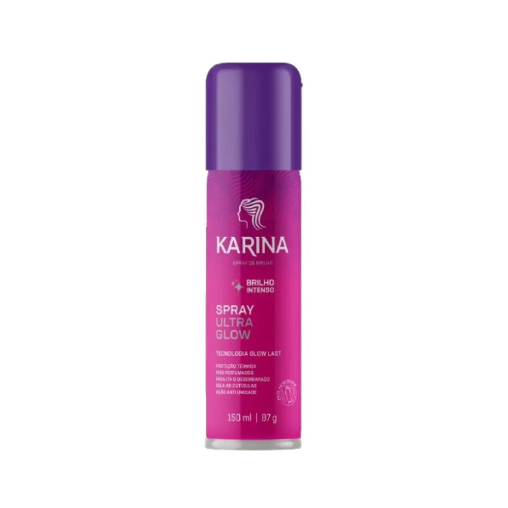 Finalizador Capilar Karina Ultra Glow Brilho Intenso Aerossol 150ml