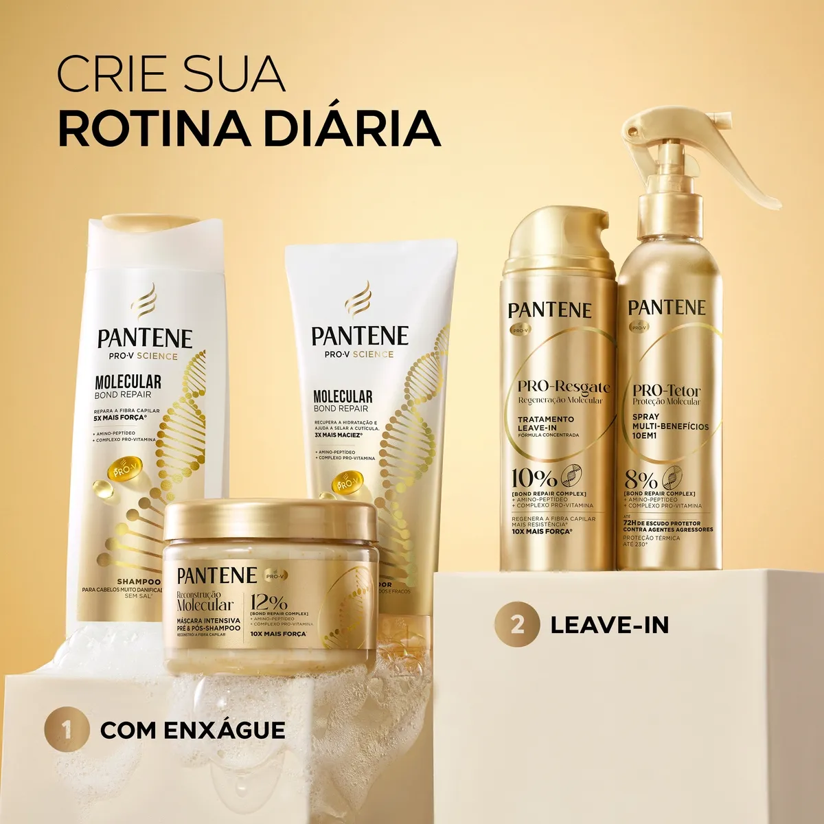 Finalizador Pantene Proteção Molecular Protetor Térmico Spray 170ml — foto 9