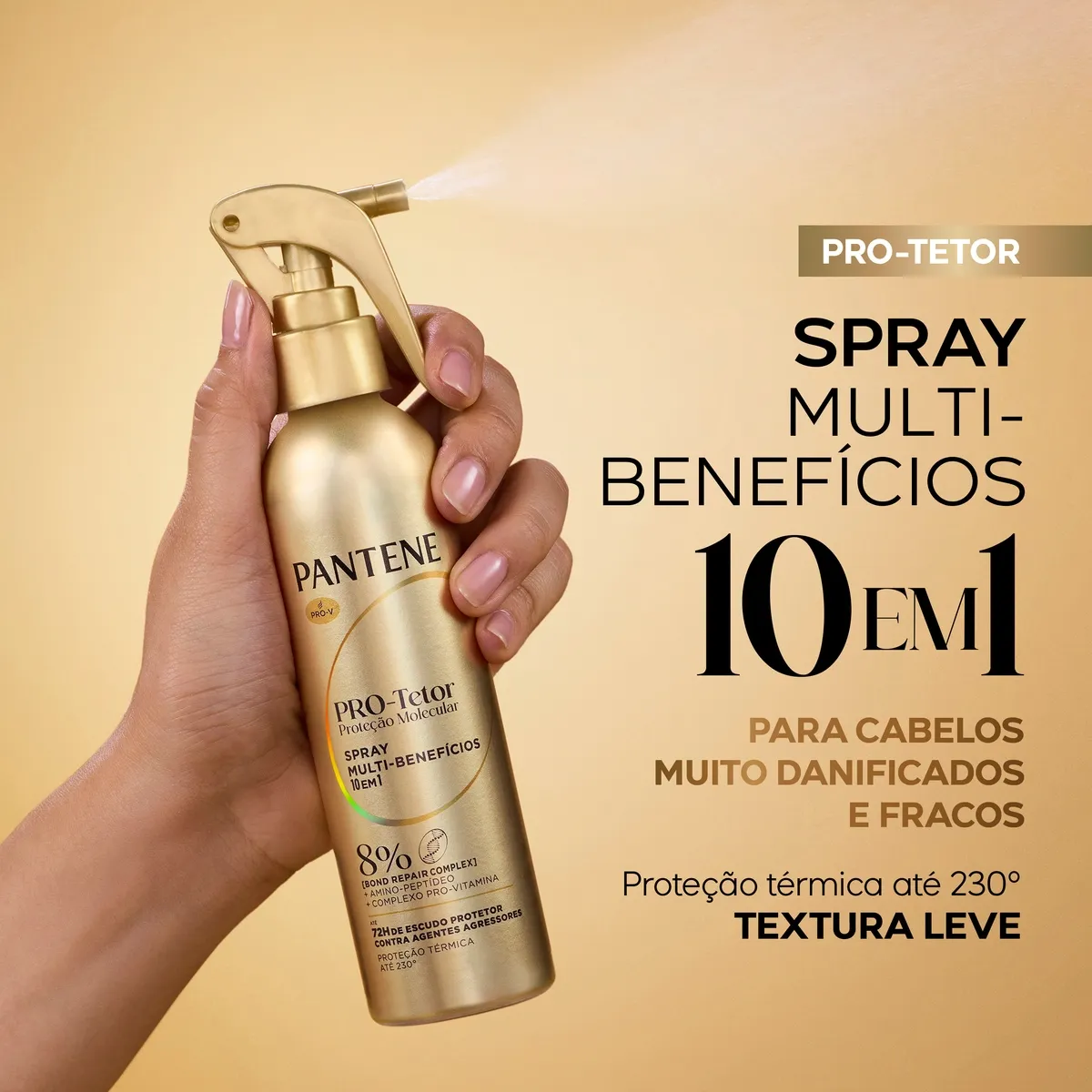 Finalizador Pantene Proteção Molecular Protetor Térmico Spray 170ml — foto 4