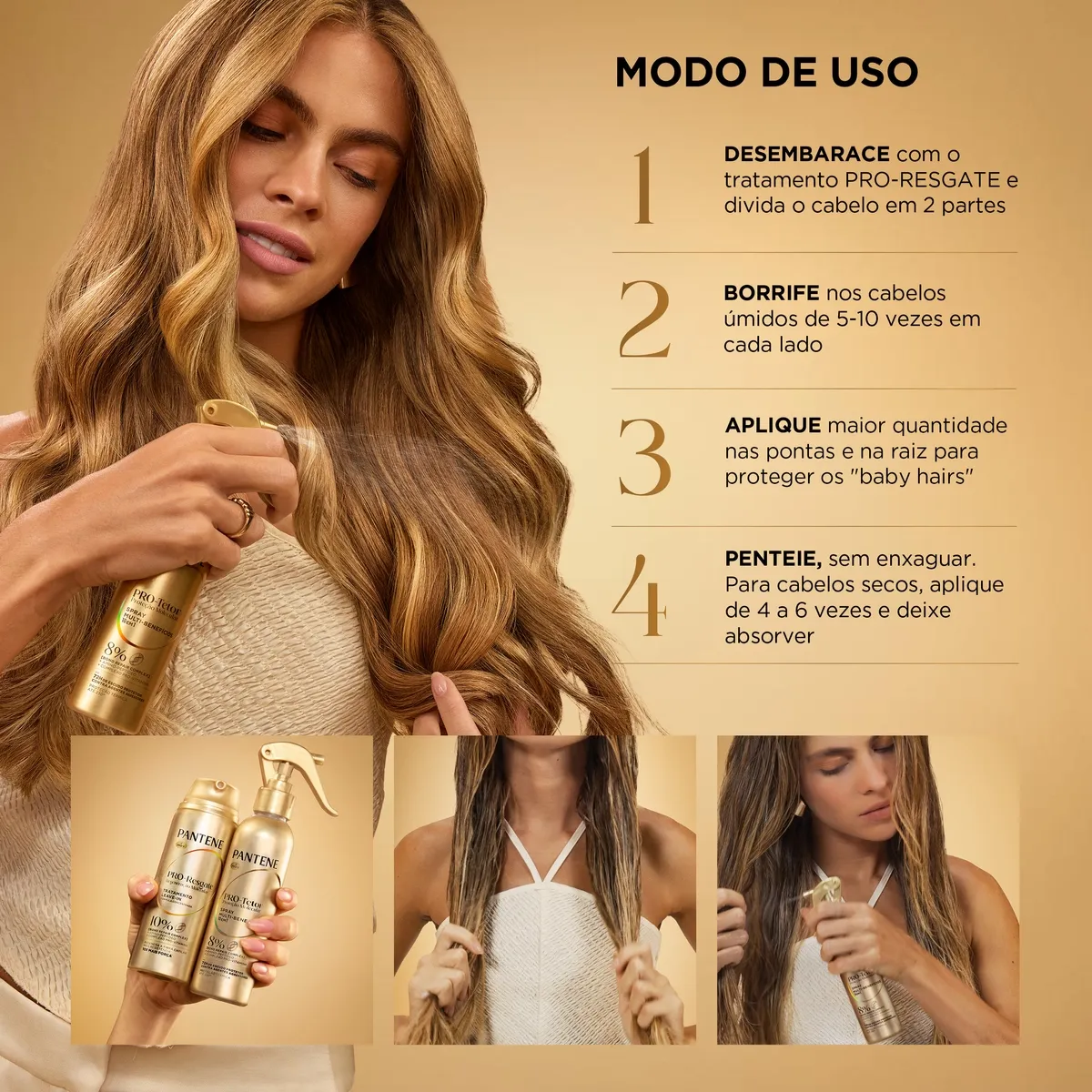 Finalizador Pantene Proteção Molecular Protetor Térmico Spray 170ml — foto 7