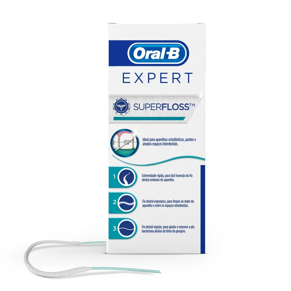 Fio Dental Oral-B Super Floss 50 Unidades