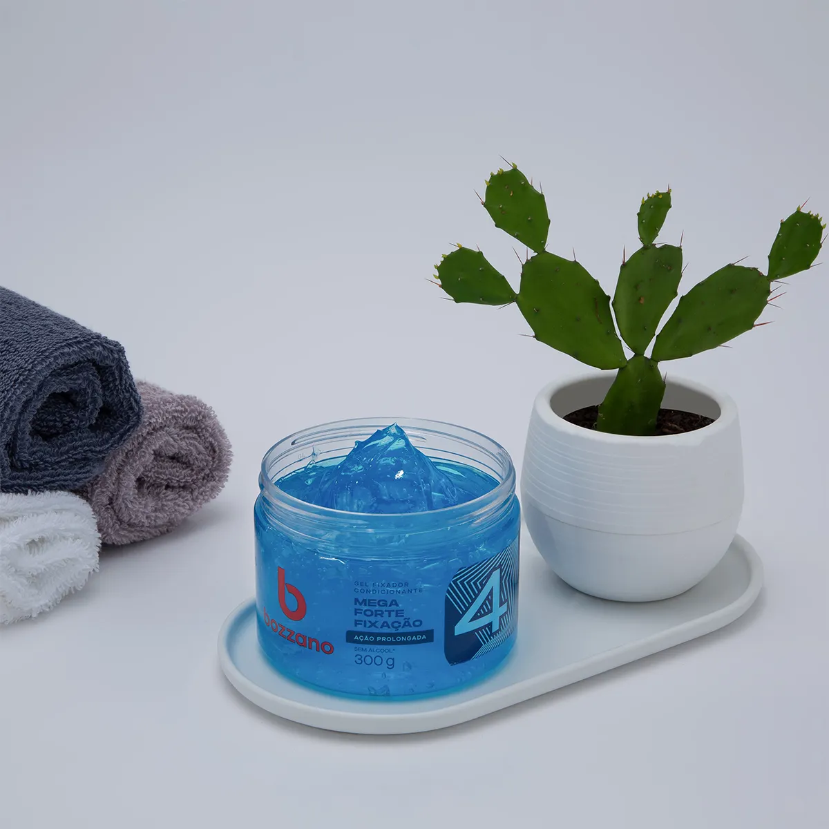 Fixador Capilar Bozzano Fixação Mega Forte Fator 4 Gel 300g — foto 4