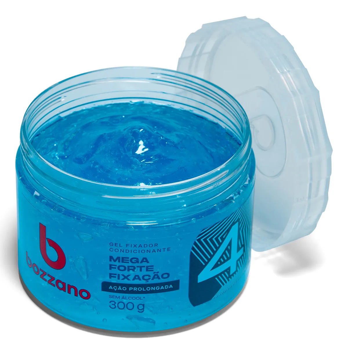 Fixador Capilar Bozzano Fixação Mega Forte Fator 4 Gel 300g — foto 3
