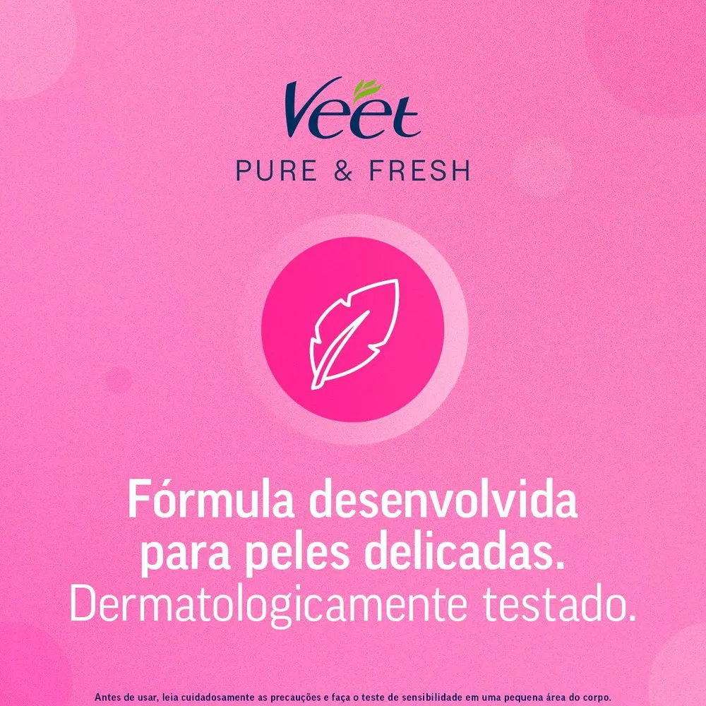 Folhas Depilatórias Veet Pure & Fresh Facial Pele Sensível 16 Unidades — foto 8