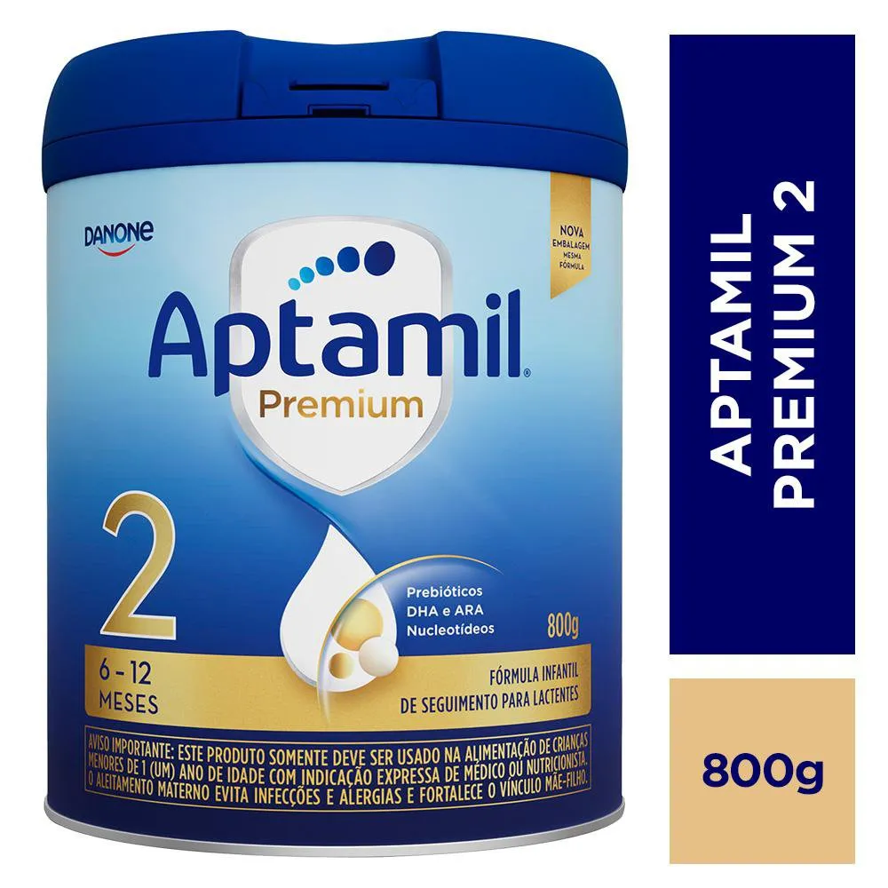 Fórmula Infantil Aptamil Premium 2 6 a 12 Meses 800g — foto 2