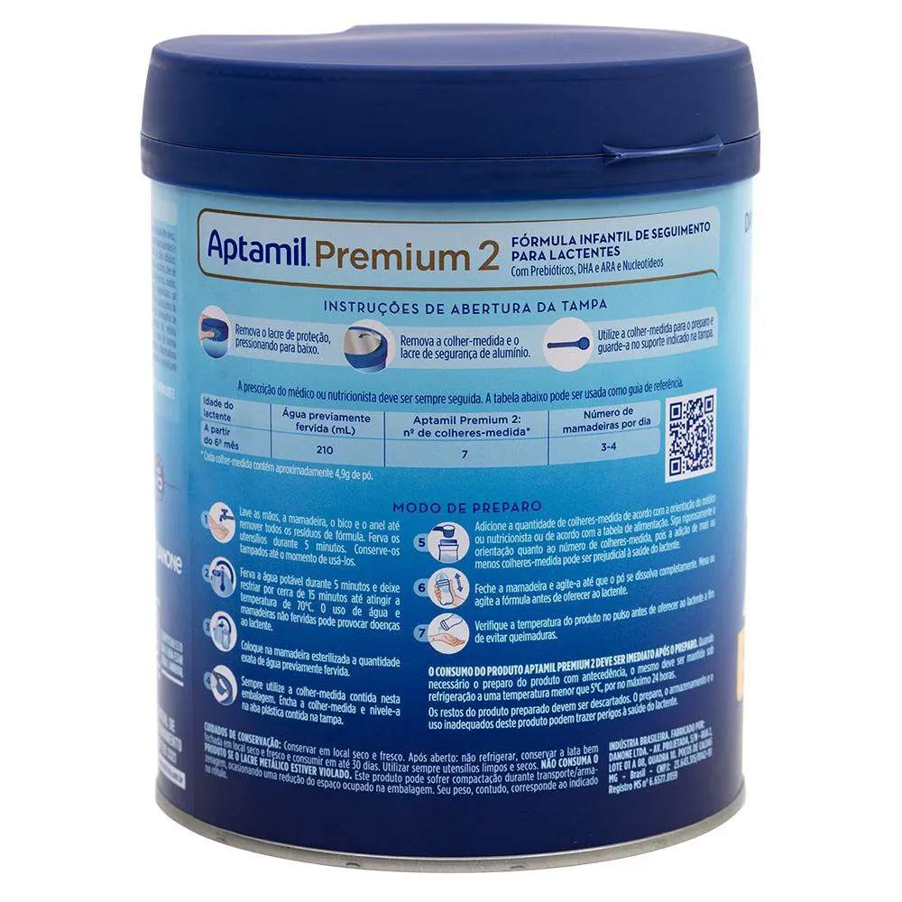 Fórmula Infantil Aptamil Premium 2 6 a 12 Meses 800g — foto 8