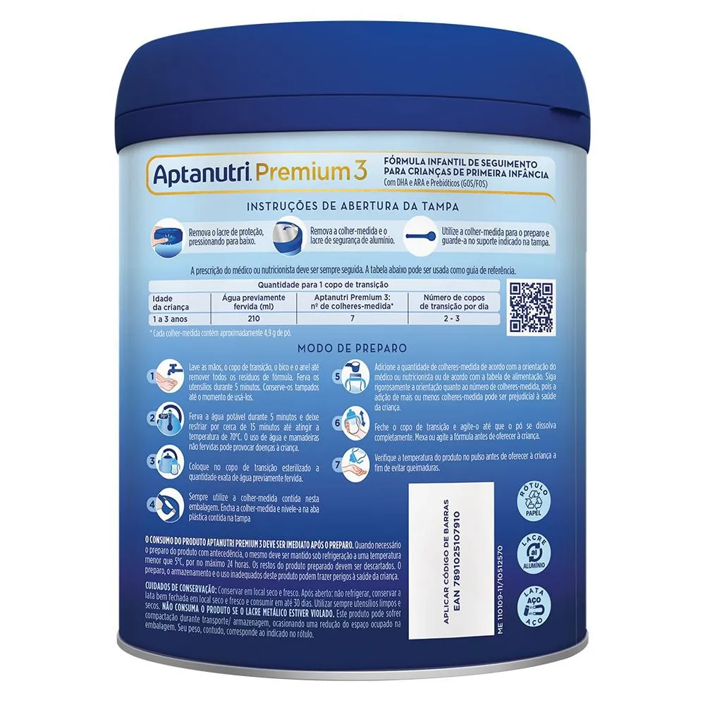 Fórmula Infantil Aptanutri Premium 3 800g — foto 10