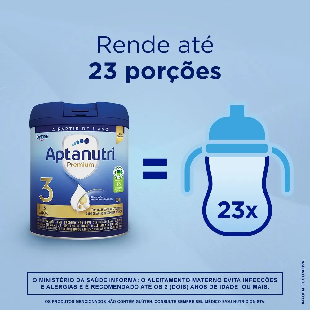 Fórmula Infantil Aptanutri Premium 3 800g — foto 7