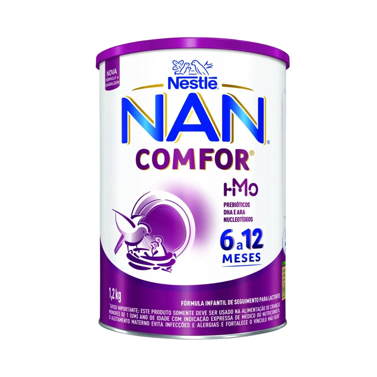 Fórmula Infantil Nan Comfor Para Lactentes 6 A 12 Meses Lata 1,2kg