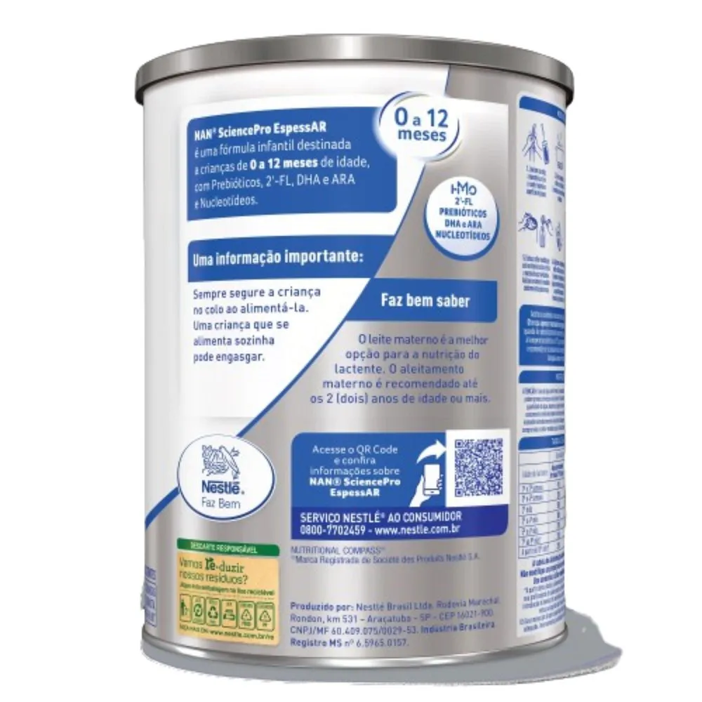Fórmula Infantil NAN SCIENCE PRO EspessAR HMO 800g — foto 4