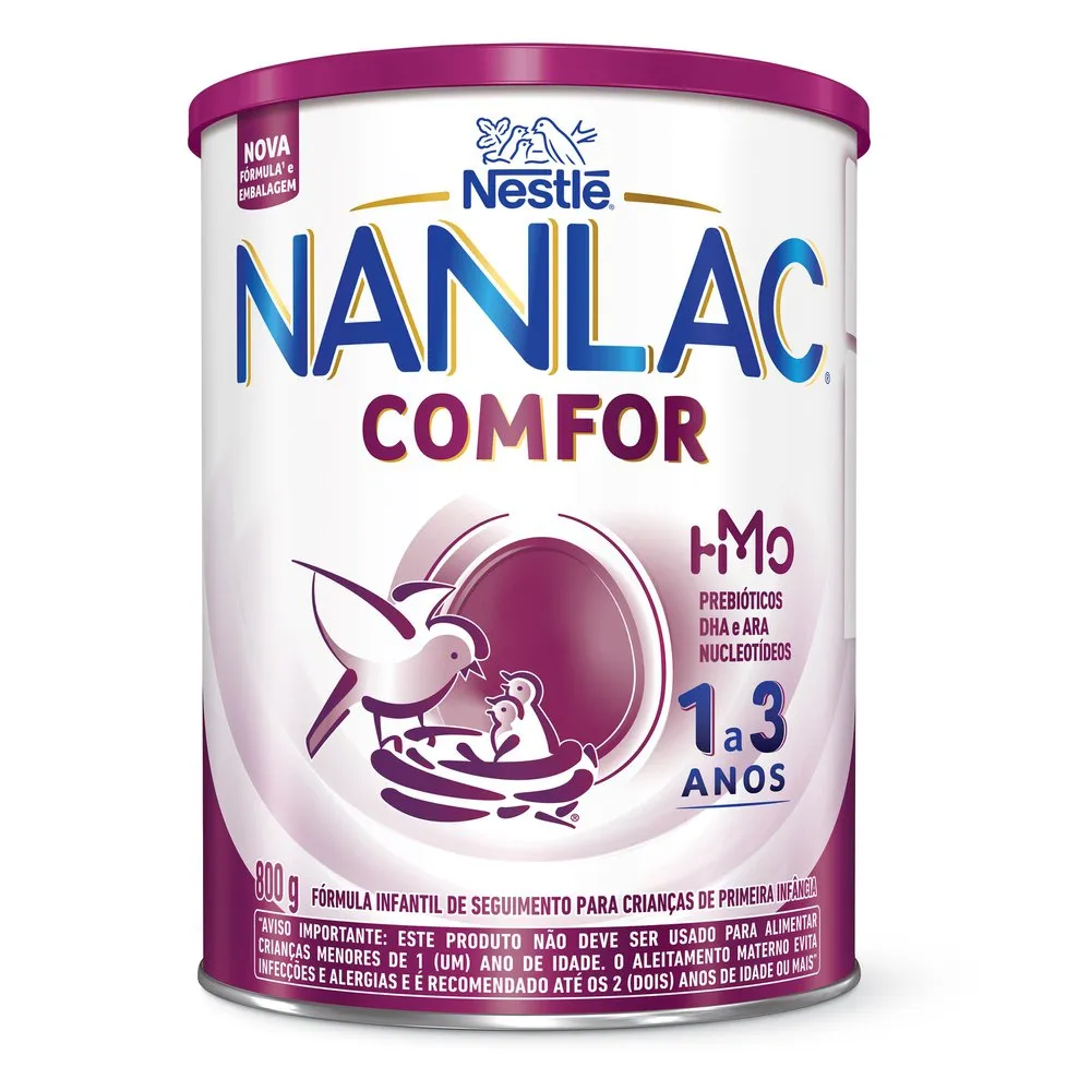 Fórmula Infantil Nanlac Comfor de 1 a 3 anos 800g