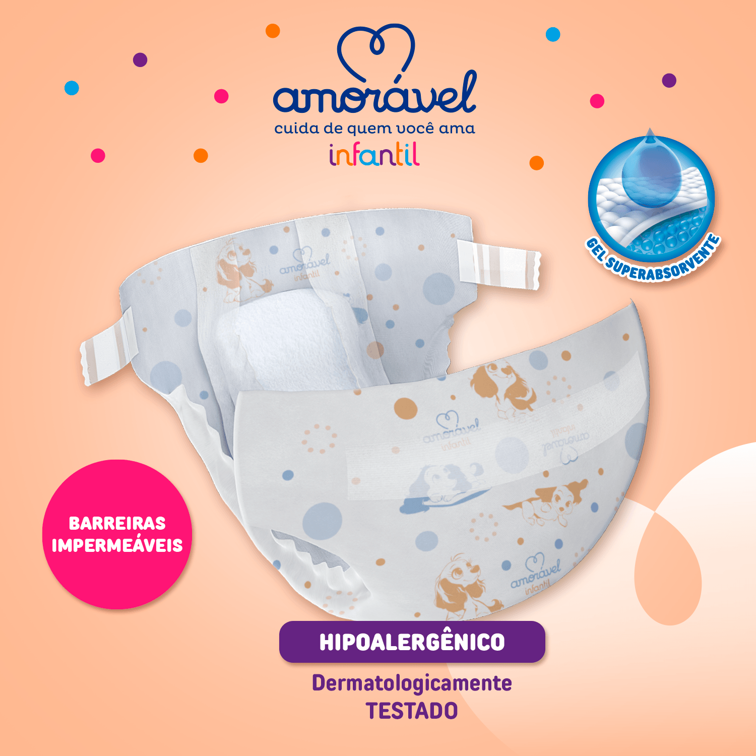 Fralda Amoravel Basic Jumbinho P 24 Unidades — foto 2