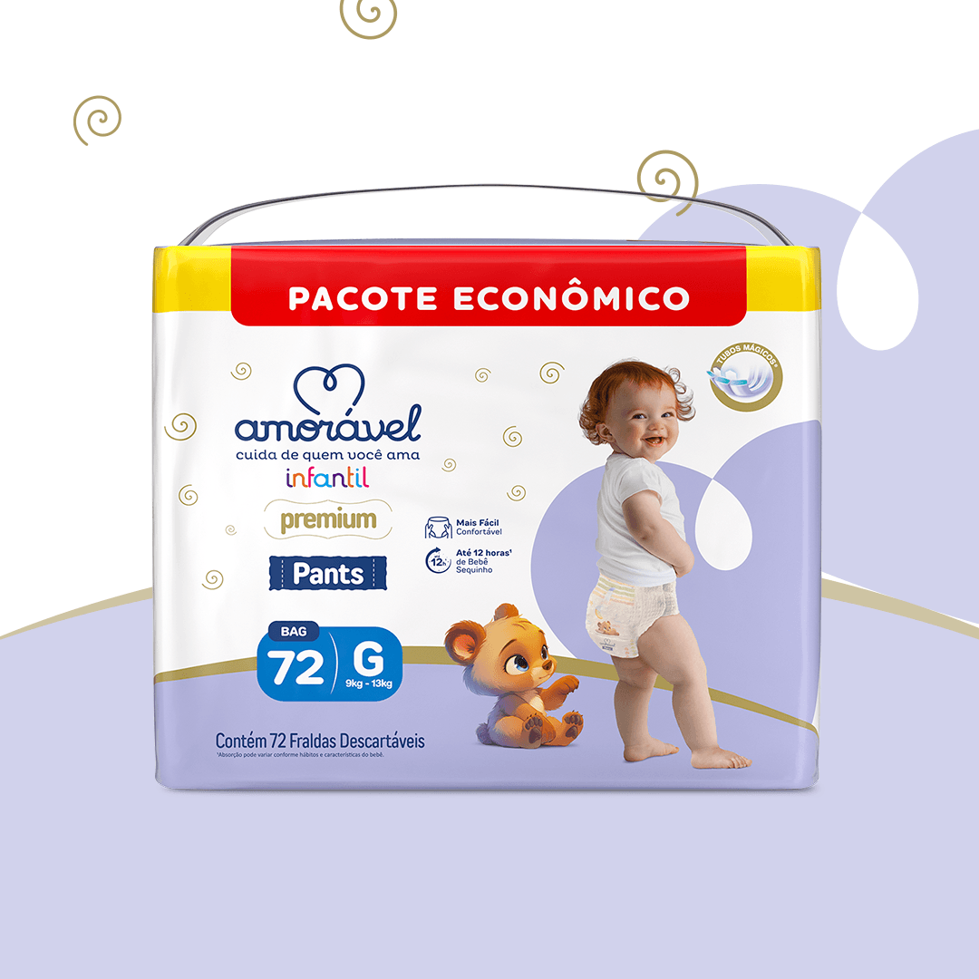 Fralda Amorável Pants Ultrabag G 72 Unidades — foto 2