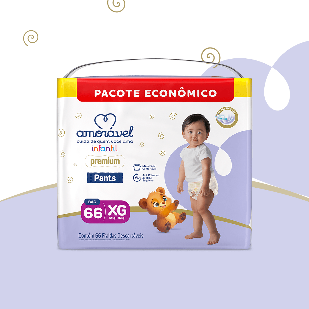 Fralda Amorável Pants Ultrabag Xg 66 Unidades — foto 2