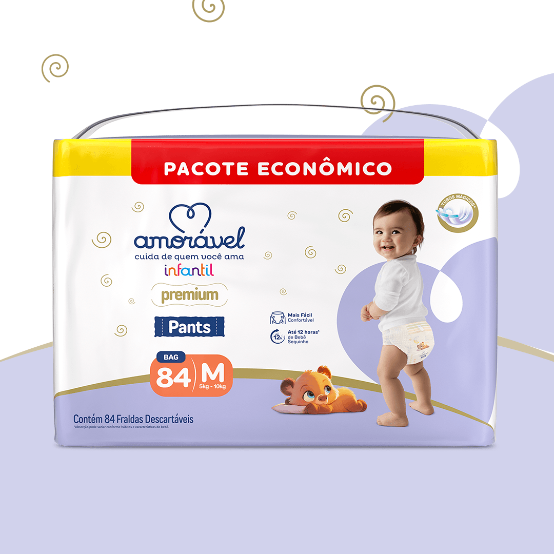 Fralda Amorável Pants Ultrapack M 84 Unidades — foto 2
