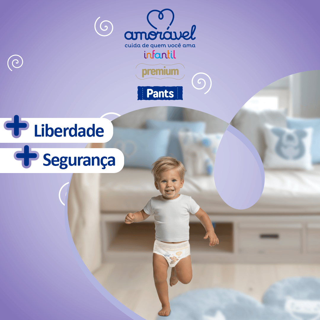 Fralda Amorável Pants Ultrapack M 84 Unidades — foto 6
