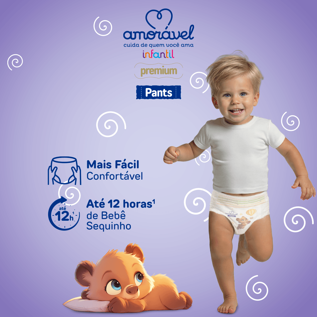 Fralda Amorável Pants Ultrapack M 84 Unidades — foto 4