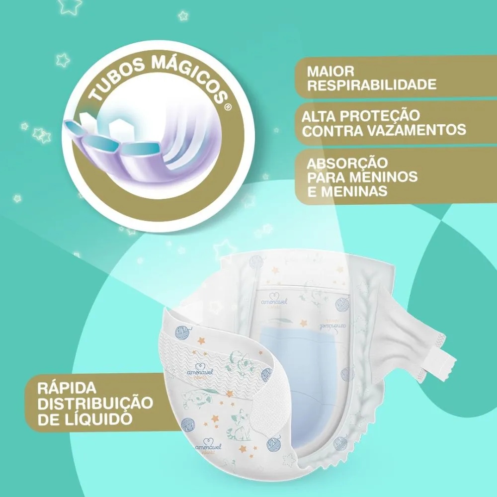 Fralda Amorável Premium G 60 Unidades — foto 3
