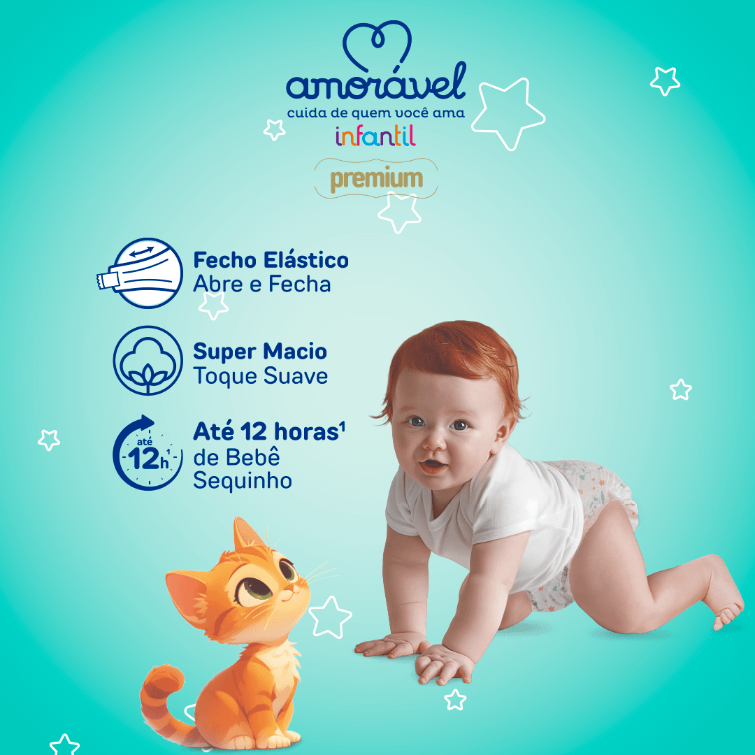 Fralda Amorável Premium Ultrapack G 96 Unidades — foto 4