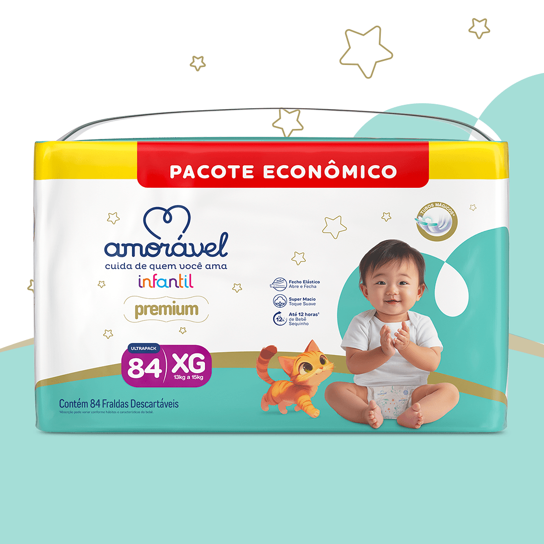 Fralda Amorável Premium Ultrapack Xg 84 Unidades — foto 2