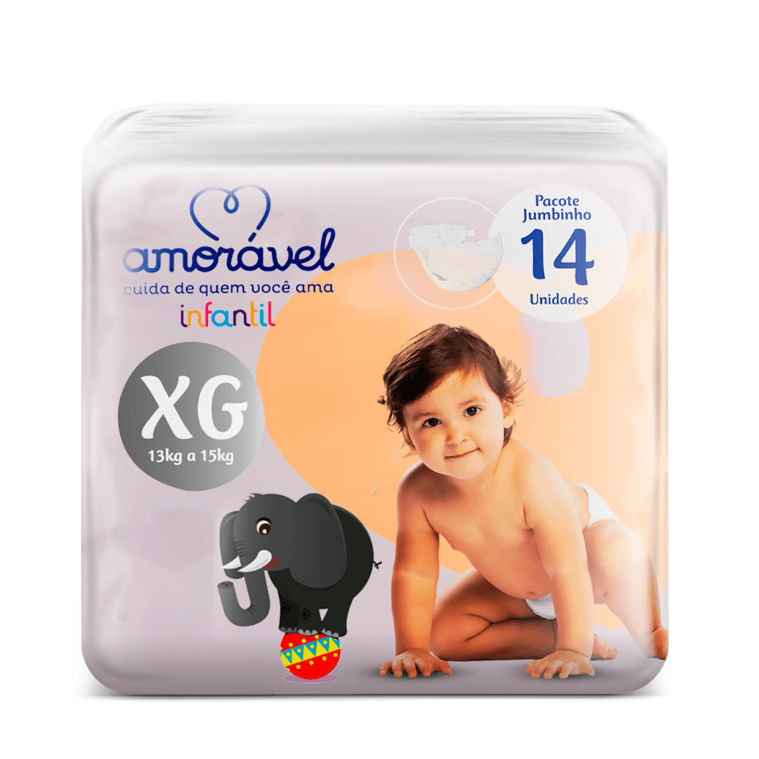 Fralda Amorável XG 14 Unidades