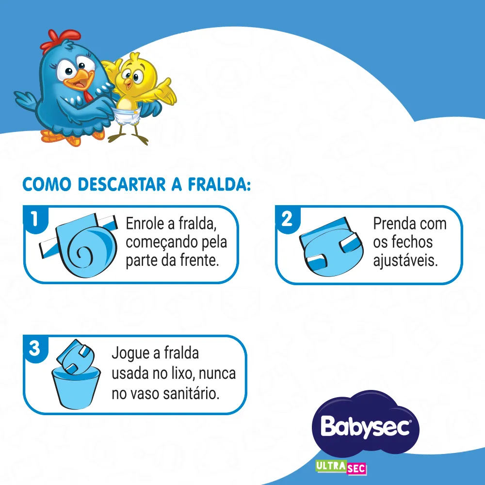 Fralda Babysec Ultrasec Hiper Galinha Pintadinha XG 56 Unidades — foto 7