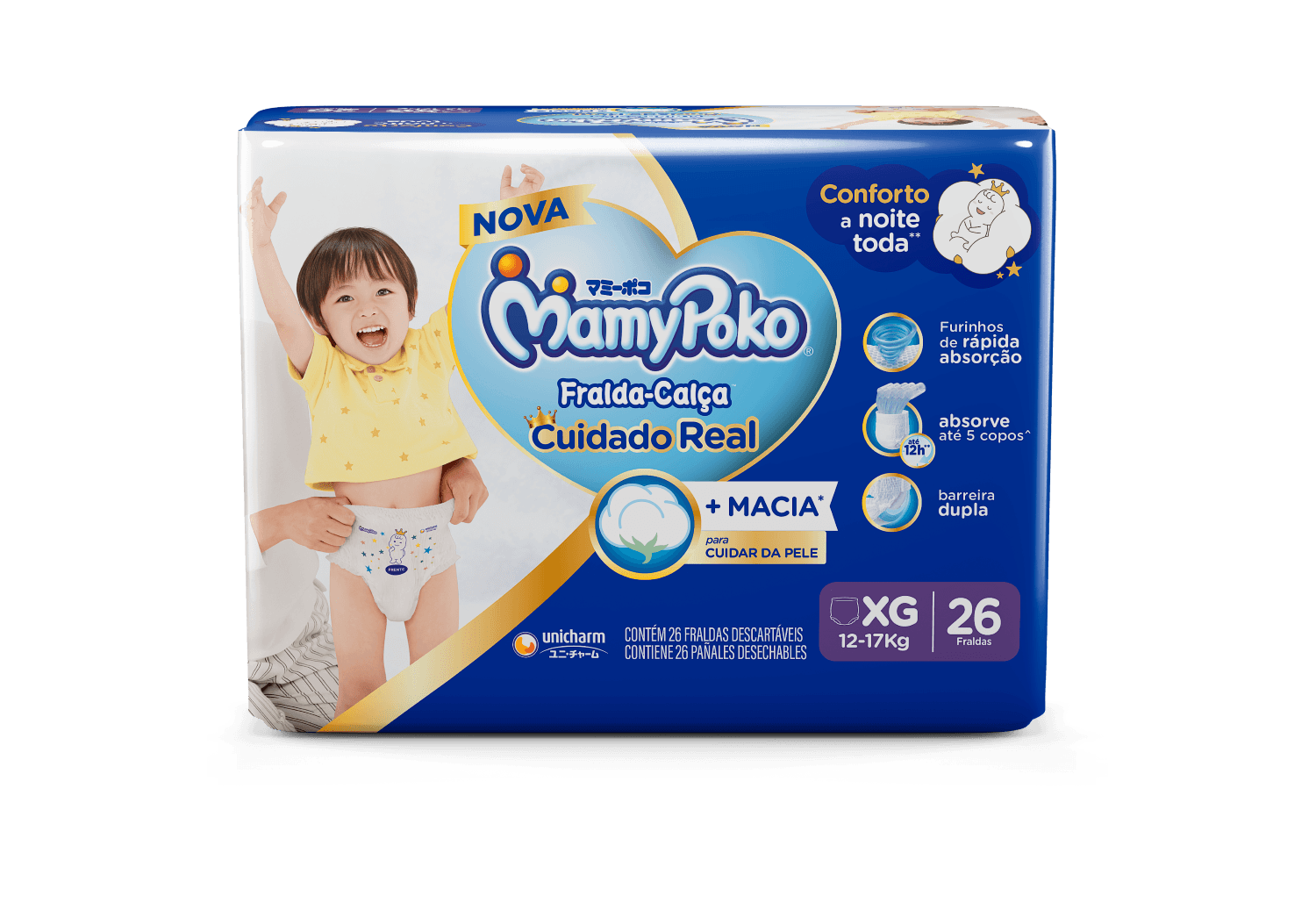 Fralda-Calça MamyPoko Cuidado Real XG 26 Unidades — foto 4