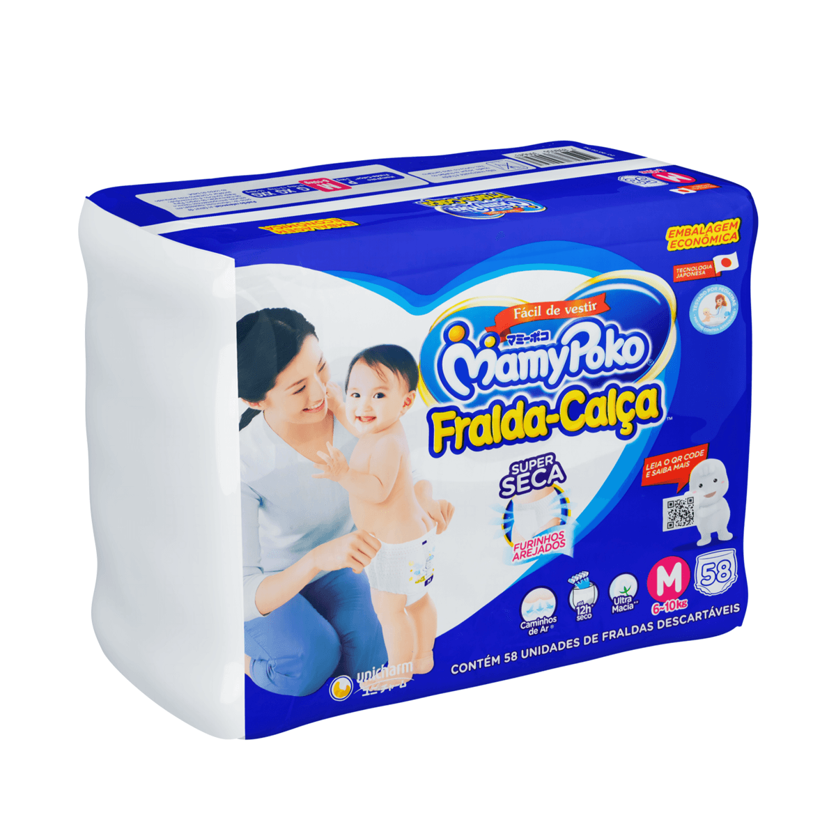 Fralda-Calça MamyPoko Super Seca M 58 Unidades — foto 3