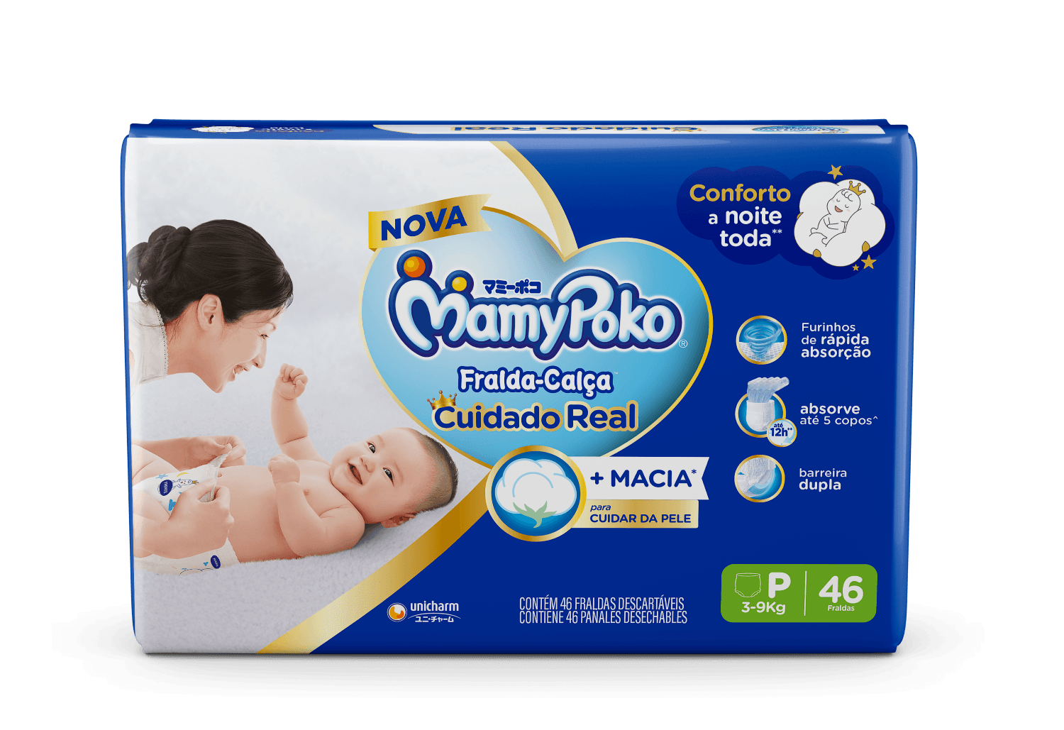 Fralda-Calça MamyPoko Super Seca P 46 Unidades